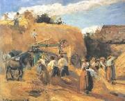 Camille Pissarro Threshing Machine Spain oil painting artist